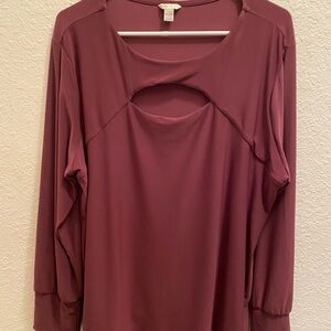 Cato size 18/20 Maroon long sleeve shirt
